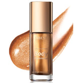 40ML Body Illuminator, Body Glitter Oil, Silky Body Shimmer Oil, Moisturizing Body Highlighter Shimmer, Shimmer Lotion for Body Makeup, Cream Body Glow Bronzer Drops (Bronze Gold)